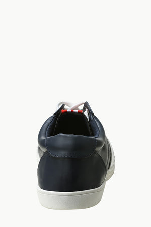 Solid Faux Leather Plimsolls
