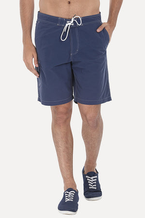 Solid Quick Dry Cargo Board Swim Shorts