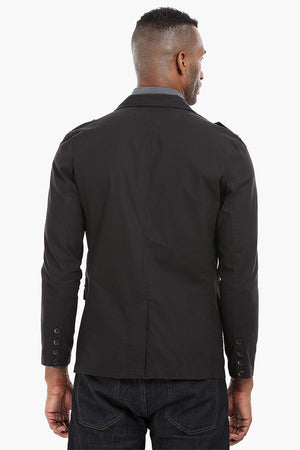 Solid Safari Cotton Blazer