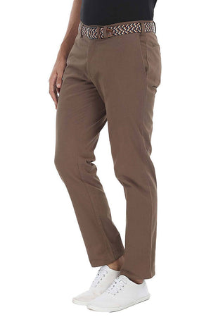 Stretchable Washed Cotton Peach Twill Chino Pants