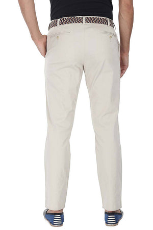 Stretchable Washed Cotton Peach Twill Chino Pants