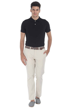Stretchable Washed Cotton Peach Twill Chino Pants
