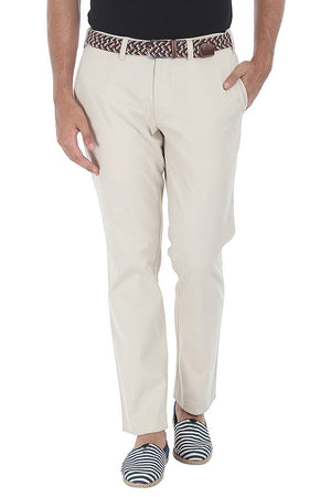 Stretchable Washed Cotton Peach Twill Chino Pants