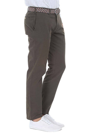 Stretchable Washed Cotton Peach Twill Chino Pants