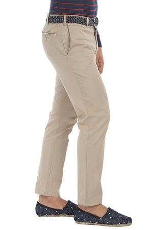 Stretchable Washed Cotton Peach Twill Chino Pants