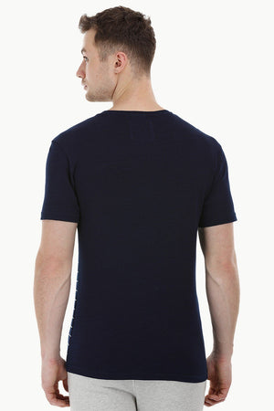 Stripe Block Navy T-Shirt
