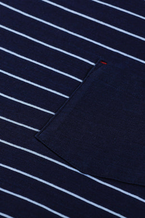 Stripe Block Navy T-Shirt