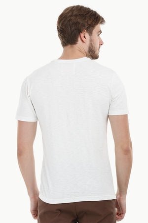 Stripe Block White T-Shirt