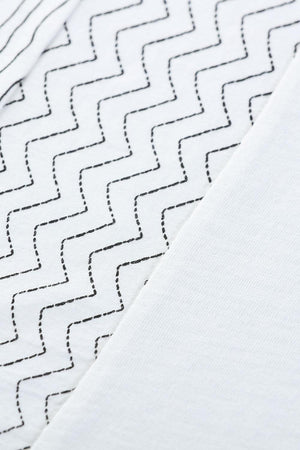 Stripe Block White T-Shirt