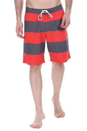 Twin Color Block Stripe Nylon Swim Shorts