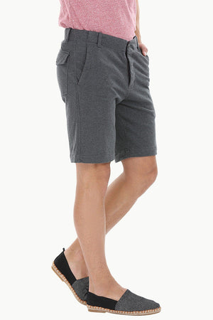 Relaxed Fit Soft Cotton Knit Shorts