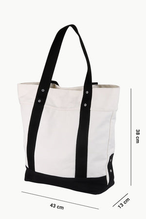 Throw In Oatmeal Canvas Tote Bag