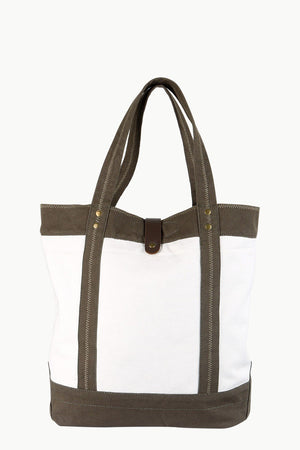 Throw In Olive Twill Tote Bag