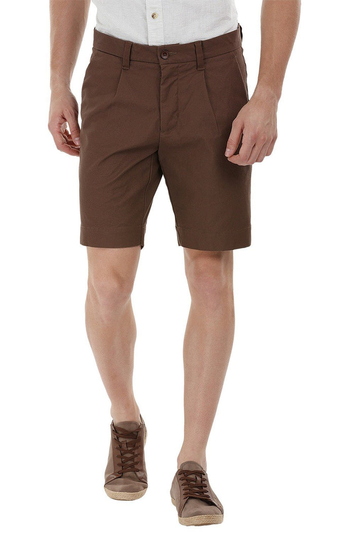 Twill Brown Chino Shorts
