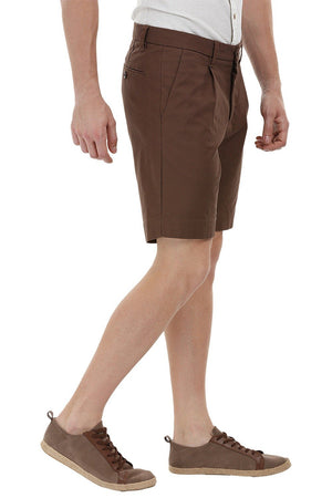 Twill Brown Chino Shorts