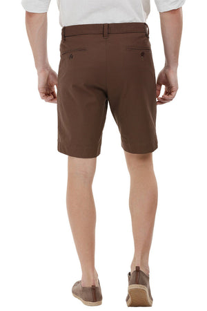 Twill Brown Chino Shorts