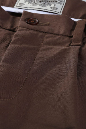 Twill Brown Chino Shorts