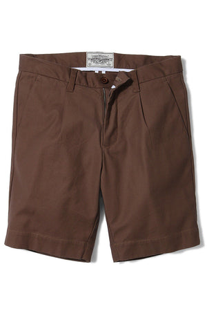 Twill Brown Chino Shorts