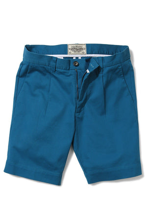 Twill Turquoise Chino Shorts