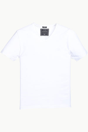 V Neck Slight Stretch Solid T- Shirt