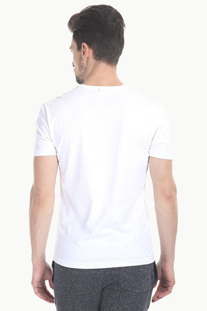 V Neck Slight Stretch Solid T- Shirt