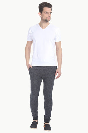 V Neck Slight Stretch Solid T- Shirt