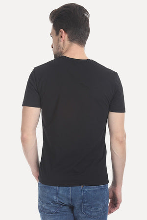 V Neck Slight Stretch Solid T- Shirt