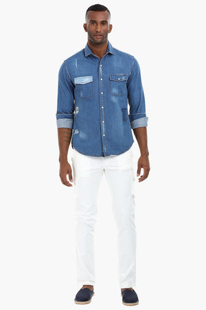 Denim Patch Shirt