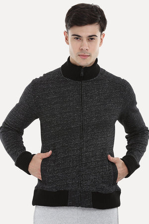 Zipper Speckled Jacket