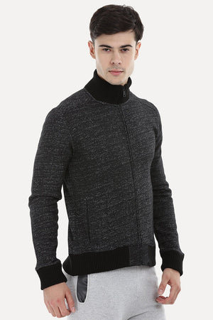 Zipper Speckled Jacket
