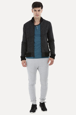 Zipper Speckled Jacket