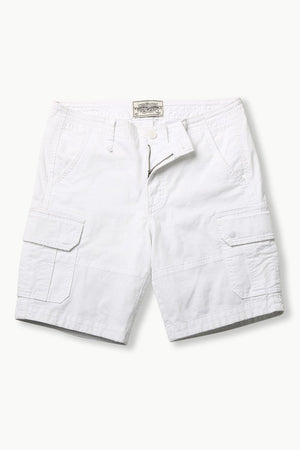 White Rugged Cargo Shorts