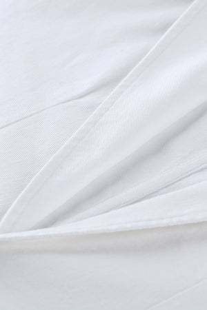 White Unlined Casual Blazer