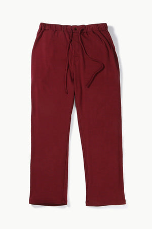 Wine Red Knit Brushed Pyjamas