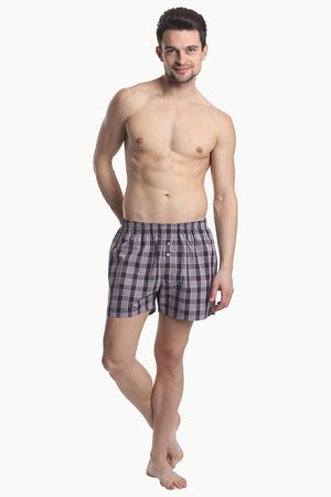 Checkered Weave Boxer Shorts