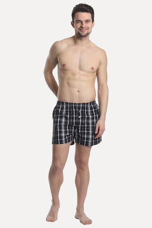 Checkered Weave Boxer Shorts