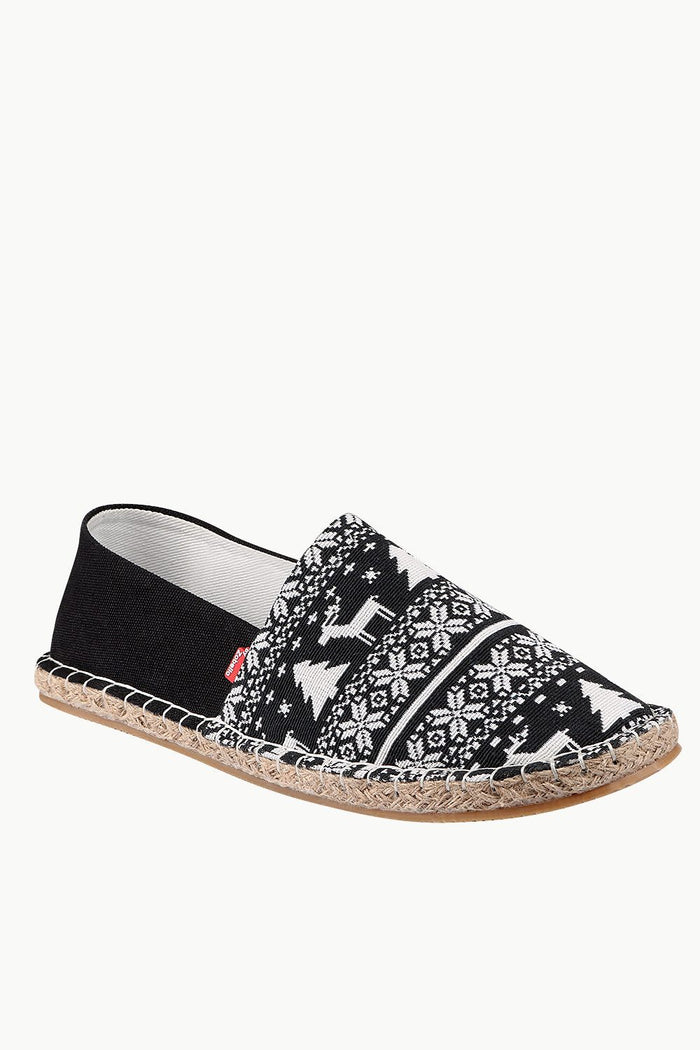 Woven Holiday Pattern Espadrilles