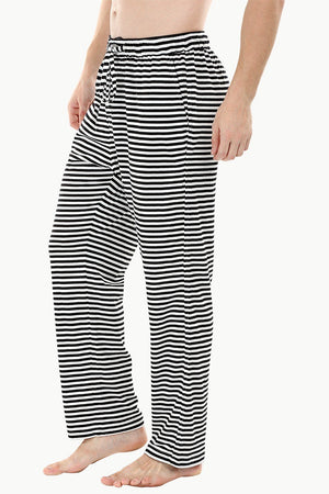 Zebra stripe knit brushed pyjamas
