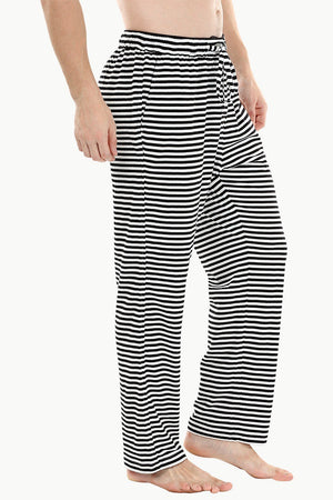 Zebra stripe knit brushed pyjamas