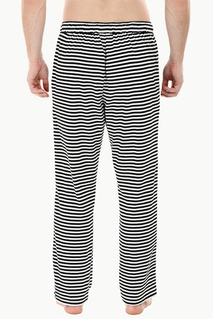 Zebra stripe knit brushed pyjamas